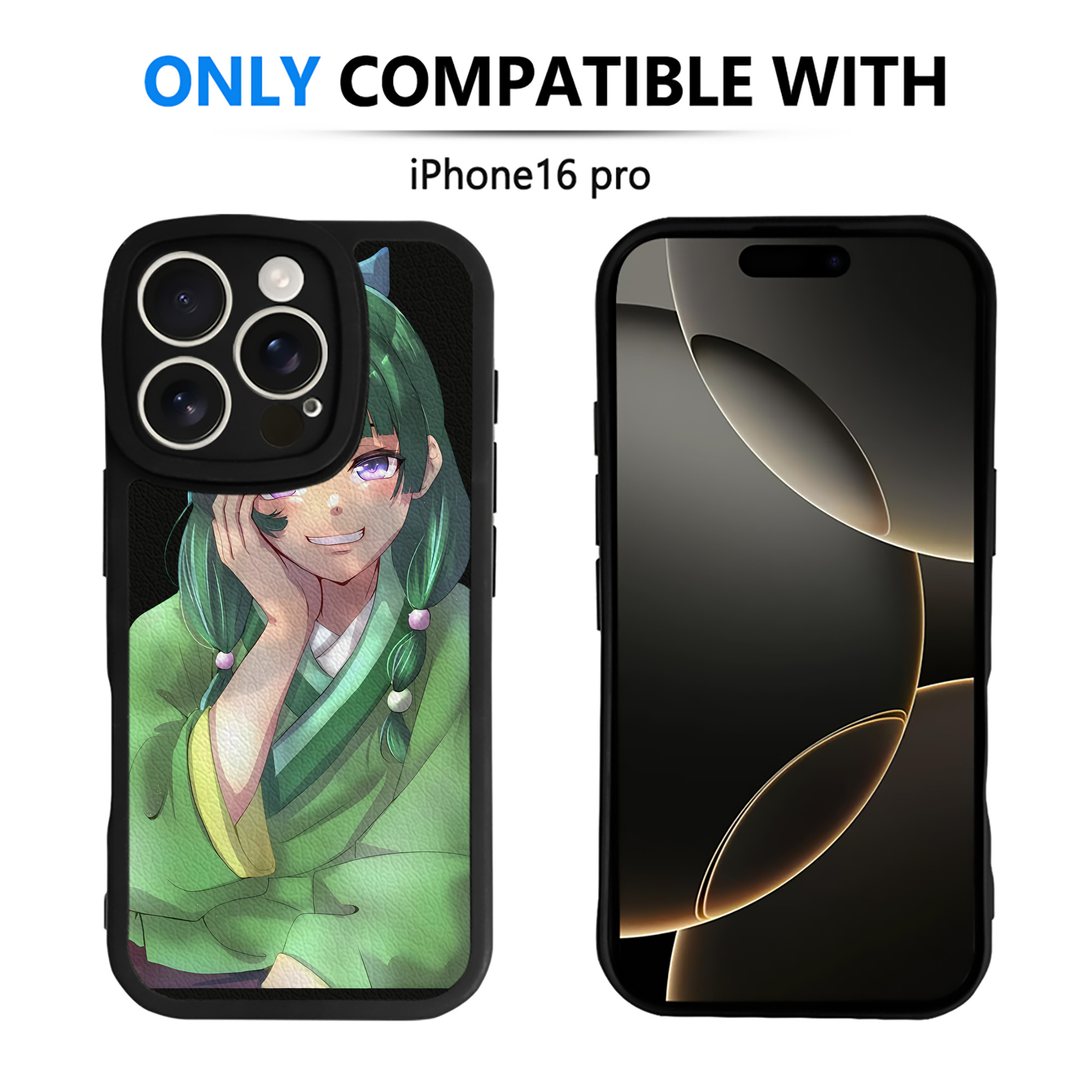 （画像用） 薬屋のひとりごと The Apothecary Diaries 【iPhone 16シリーズ対応】シリコンスマホケース（レザー調） 材質：シリコン